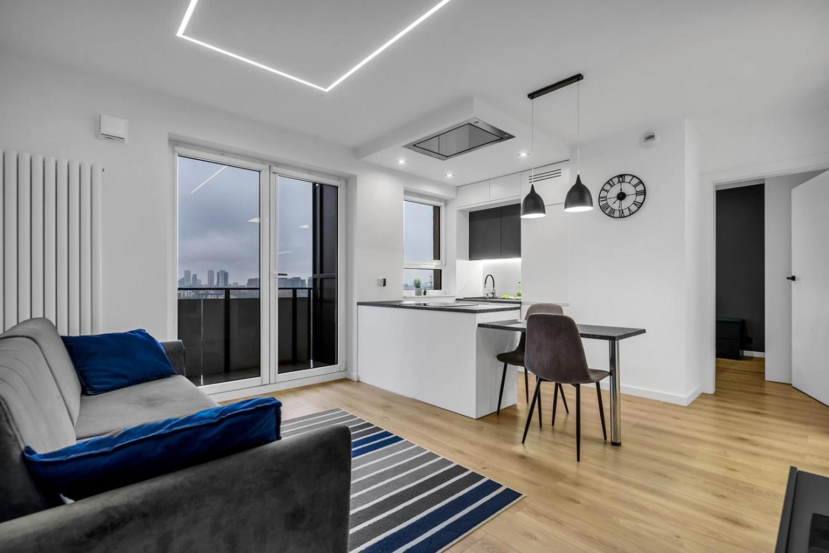 12Th Floor Wola Modern Apartment Warsaw Exterior photo